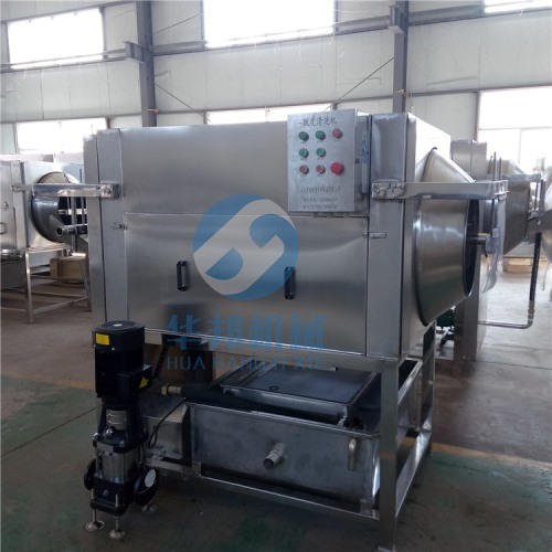 核桃仁去皮工藝 華邦機械去皮機現機