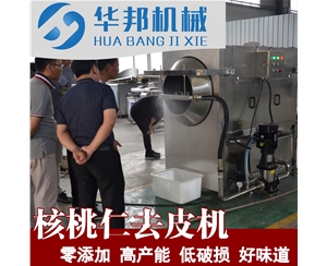 小型核桃仁去皮機定做 去皮率高達98%  華邦核桃仁脫皮機