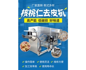 核桃仁去皮機視頻 多規(guī)格核桃仁去皮機